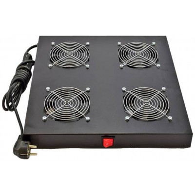 Phasak - Conjunto ventilacion 2 coolers 1U negro en Huesoi